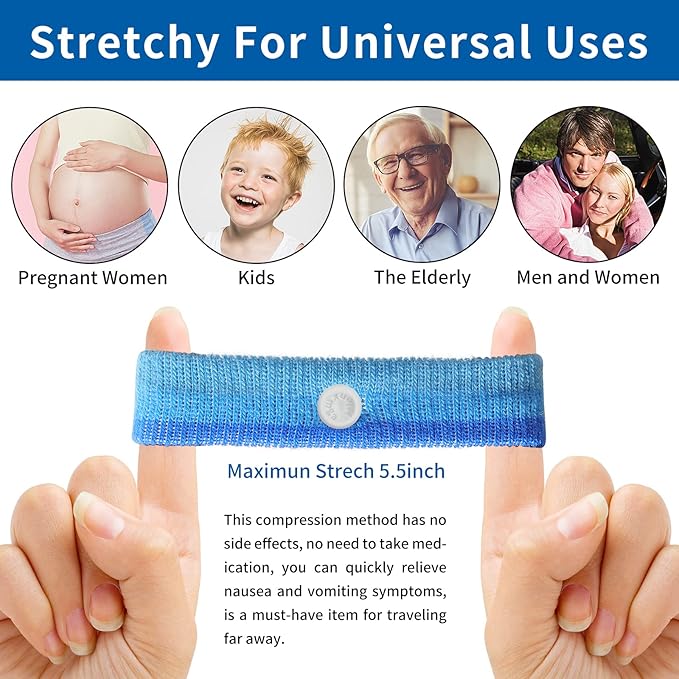 Motion Sickness Bands/Acupressure Nausea Wristband - Image 3