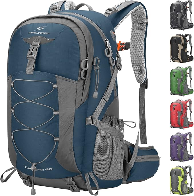 Maelstrom Hiking Backpack, Camping Backpack, 40L Waterproof Hiking Daypack by Maelstrom