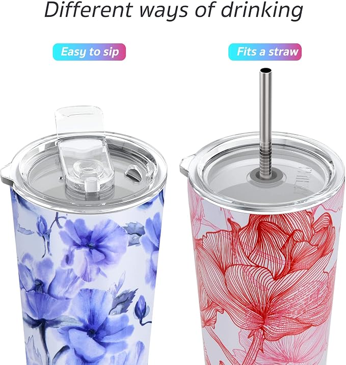 THILY Stainless Steel Vacuum Insulated Tumbler 26 oz Triple-Insulated Travel Mug - Image 2