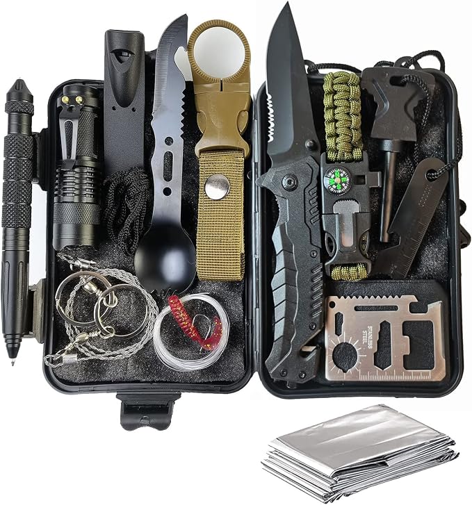Outdoor Camping Survival Gear and Equipment, Survival Kits Fishing Hunting by Symerdr