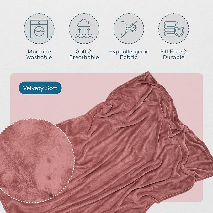 Resty 65"x40" Traveling Airplane Blanket, Velvety Soft Blanket That Becomes a - Image 3