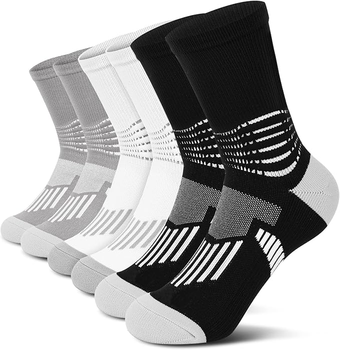 IRAMY Crew Compression Socks Athletic Running Socks by IRAMY
