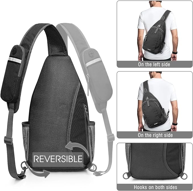 G4Free Sling Bag RFID Blocking Sling Backpack Crossbody Chest Bag Daypack - Image 4