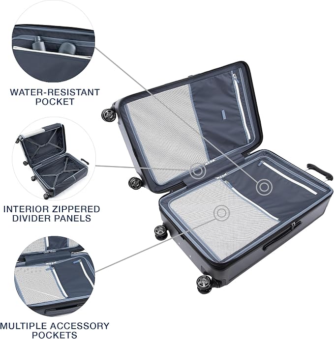 Travelpro Platinum Elite Hardside Expandable Checked Luggage, 8 Wheel Spinner - Image 5
