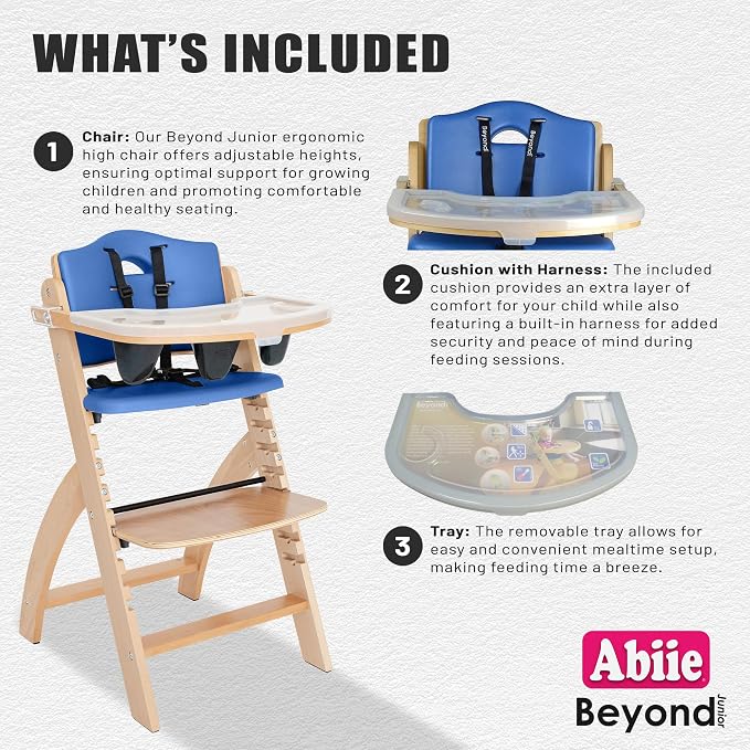 Abiie Beyond Junior Wooden High Chair - Image 3