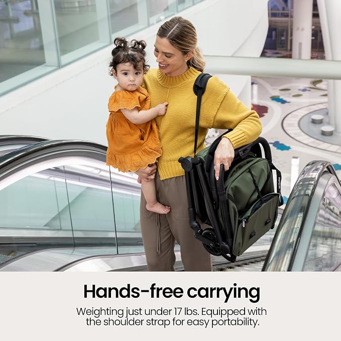 Mompush Velo Lightweight Travel Stroller – One-Hand Fold, Ultra-Compact & - Image 5