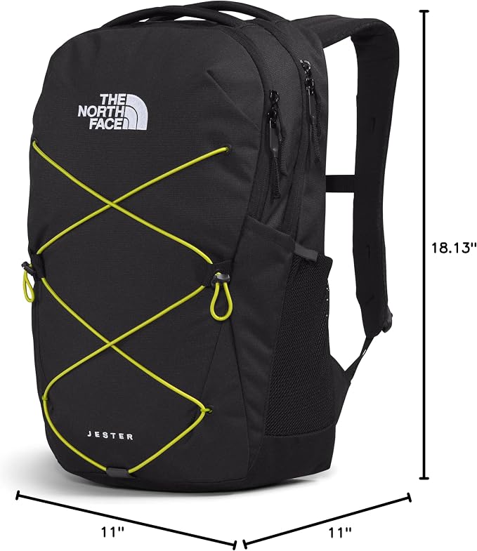The North Face Jester Everyday Laptop Backpack, TNF Black Light Heather/Sulphur - Image 6