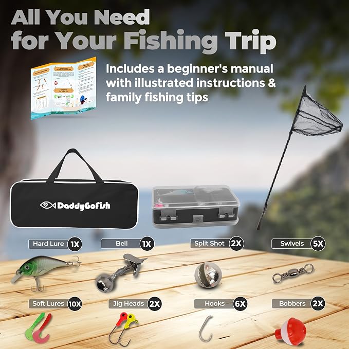 DaddyGoFish Kids Fishing Pole - Image 2