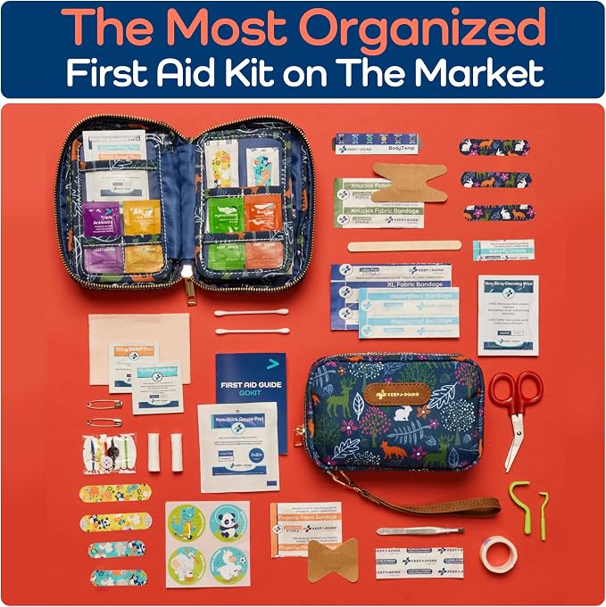 KeepGoing Travel First Aid Kit for Kids – 130 Pc. for Car, Diaper Bag & Backpack - Image 3