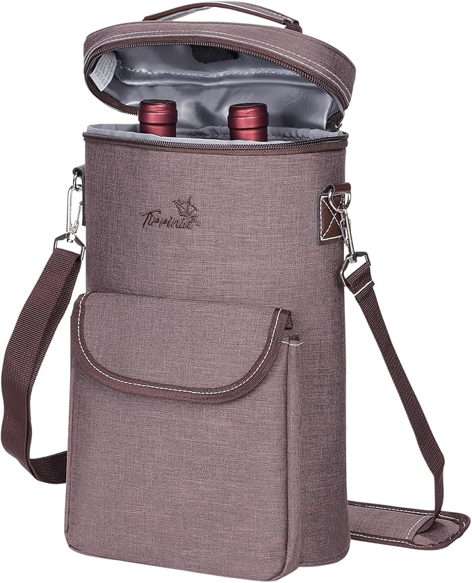 Tirrinia 2 Bottle Wine Gift Tote Carrier by Tirrinia