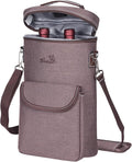 Tirrinia 2 Bottle Wine Gift Tote Carrier by Tirrinia