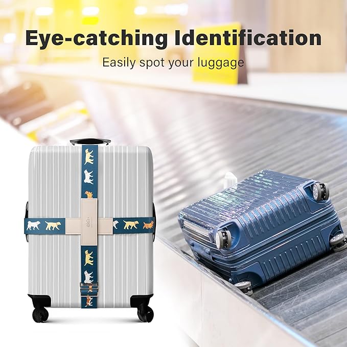 Luggage Straps for Suitcases, Adjustable Luggage Elastic Belt, Travel - Image 2
