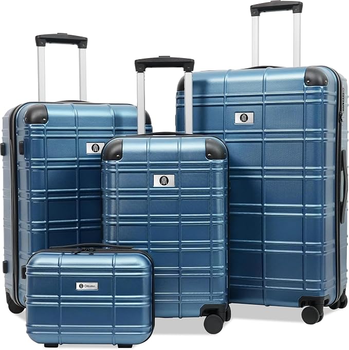 Luggage Sets 4 Piece, ABS PC Lightweight Suitcases by Ottsmn