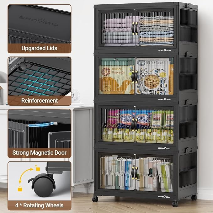 BROVIEW 500Qt Stackable Storage Bins - Image 5