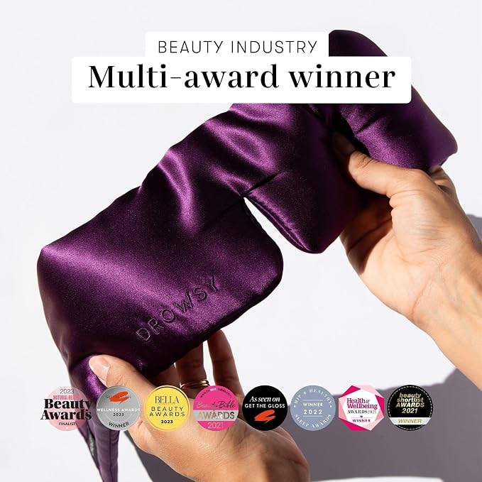 DROWSY Silk Sleep Mask. Face-Hugging, Padded Silk Cocoon - Image 8