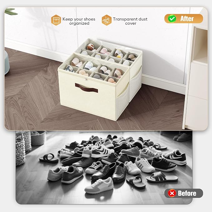 Budding Joy 2 Pack Shoe Organizer - Image 3
