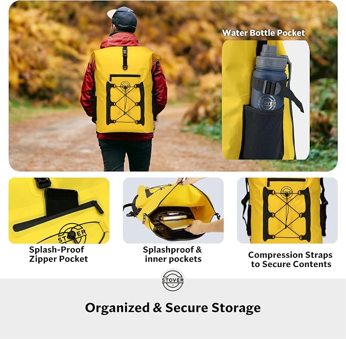STOVER 5/10/25/30/40/55L Waterproof Backpack- Floating Dry Bag - Image 5