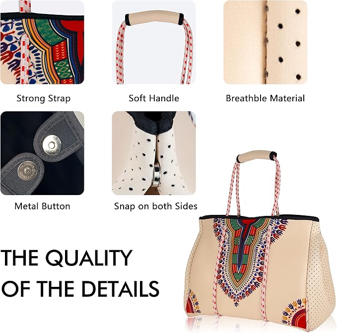 QOGiR Neoprene Multipurpose Beach Bag Tote - Image 5