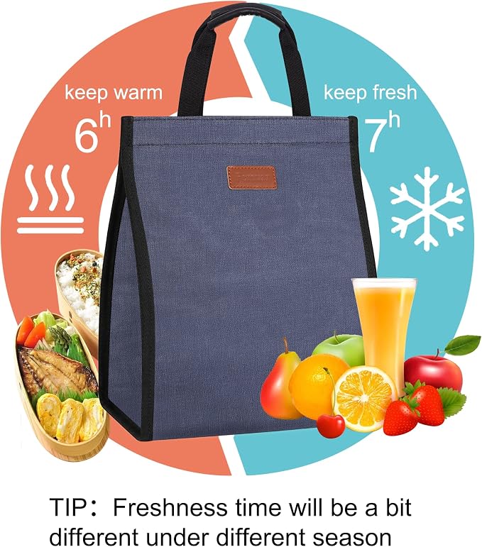 Lunch Bags for Women Insulated Reusable Lunch Tote - Image 6