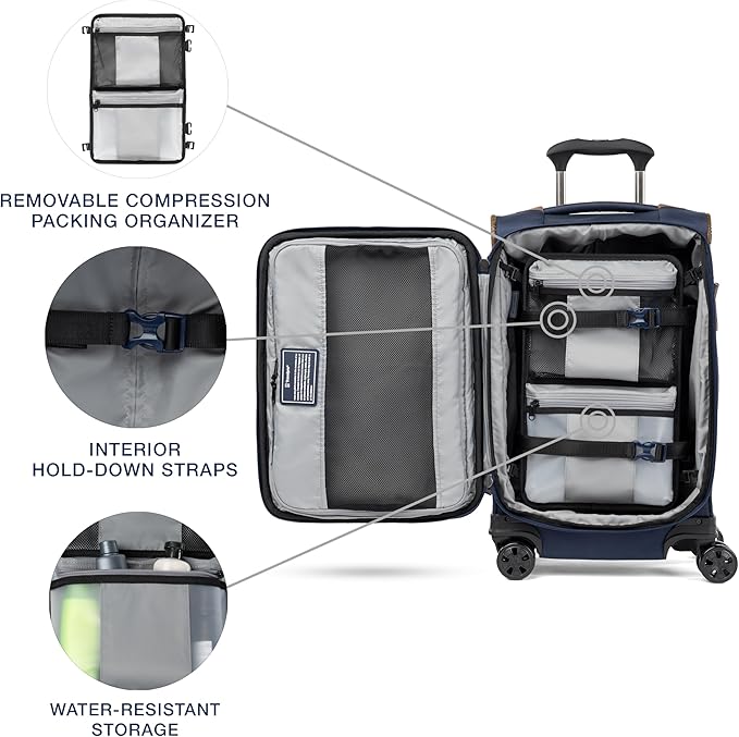 Travelpro Crew Classic Lightweight Softside Expandable Carry on Luggage - Image 7