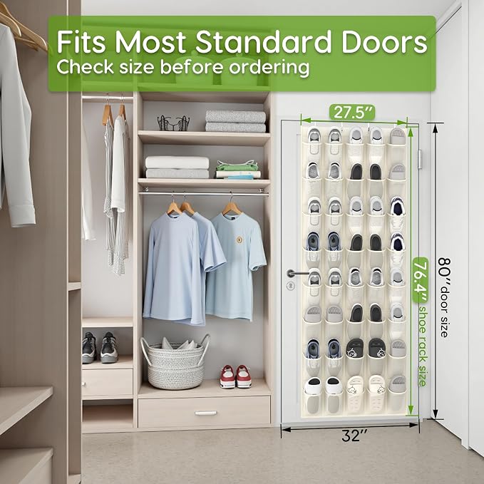 Unjumbly Over the Door Shoe Organizer - Image 4