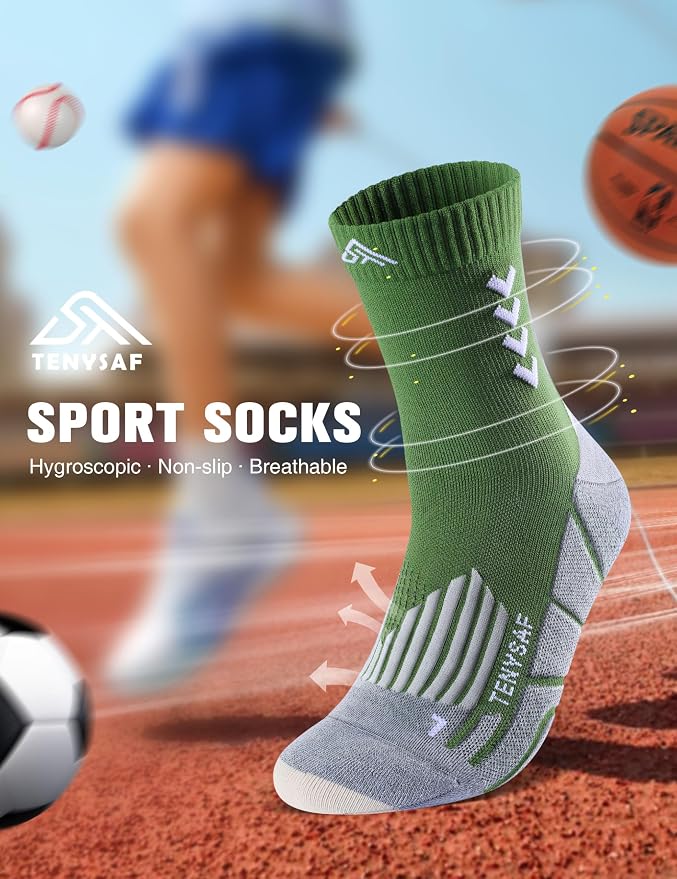 Compression Crew Running Socks: Athletic Socks - Image 3