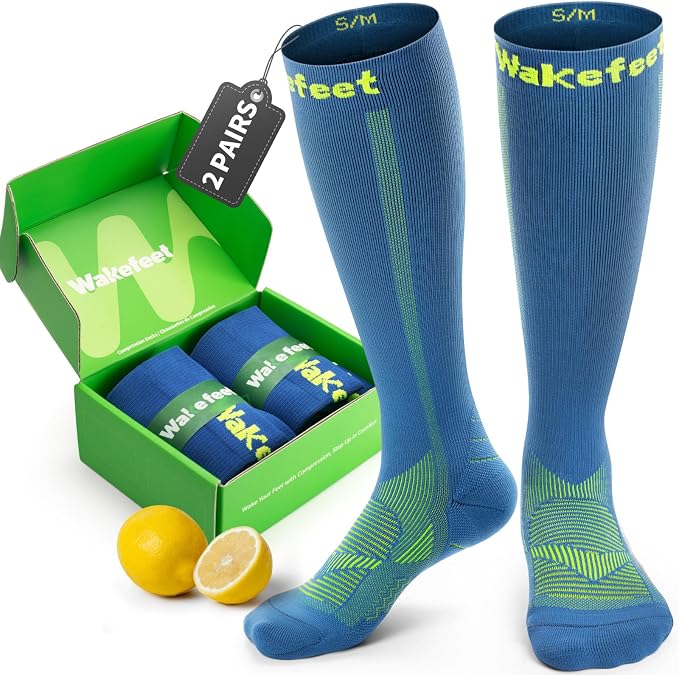 Compression Socks for Women Men 3 Pairs, Compression Stockings, Fragrance by Wakefeet