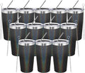 MEWAY 20oz Tumbler 12 Pack Double Wall Vacuum Insulated Travel Glitter Mug Bulk by MEWAY