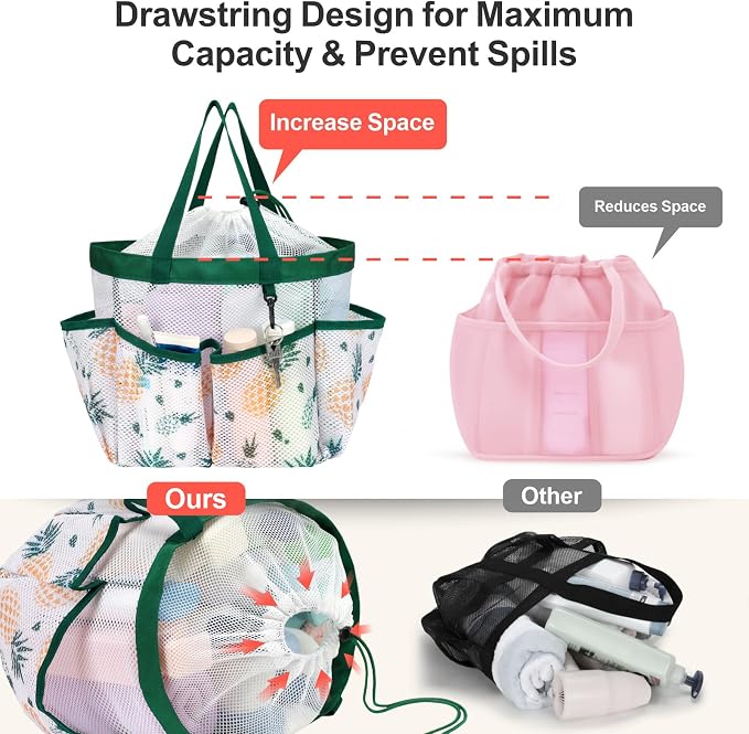 F-color Mesh Shower Caddy Portable - Image 3