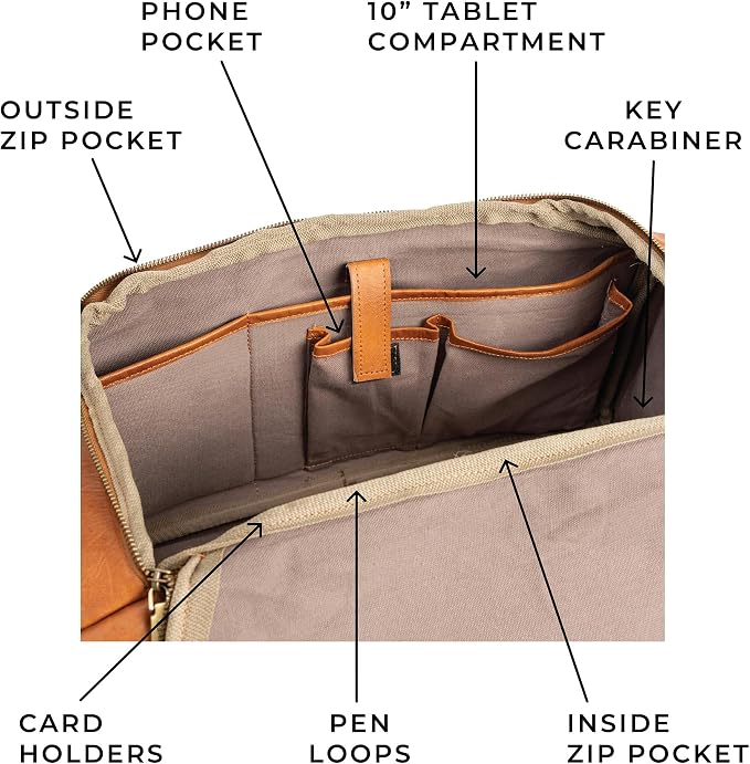 Berliner Bags Vintage Genuine Leather Duffle Denver M - Image 4