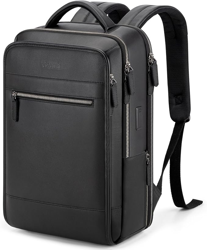 Tzowla Leather Laptop Backpack, Bag by Tzowla