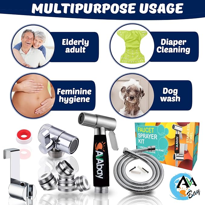 AVAbay® Sink Faucet Handheld Bidet Sprayer - Image 5