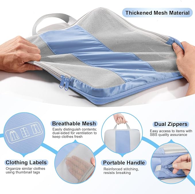 10 Set Compression Packing Cubes - Image 6