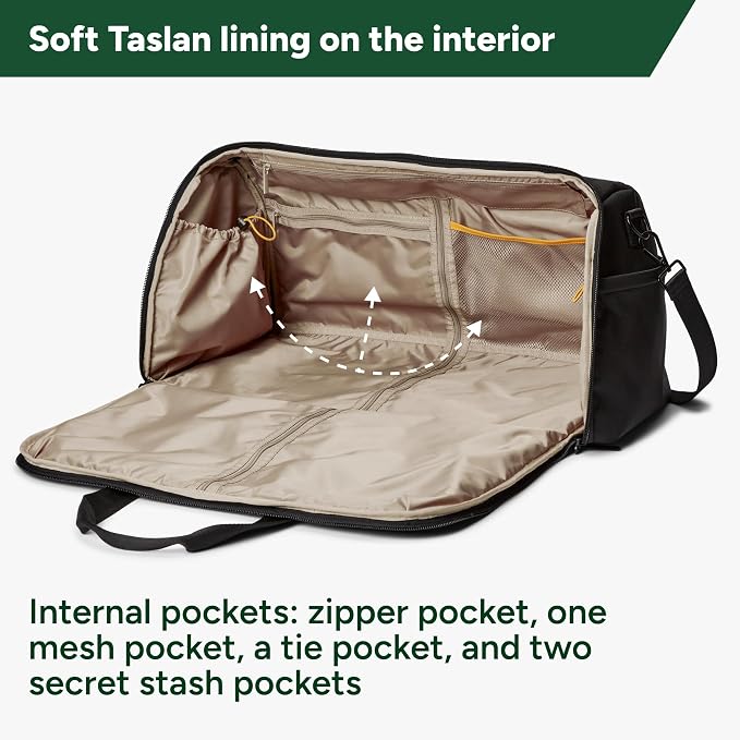 Halfday Convertible 2-in-1 Premium Garment Duffel Weekender Bag 45L | - Image 3