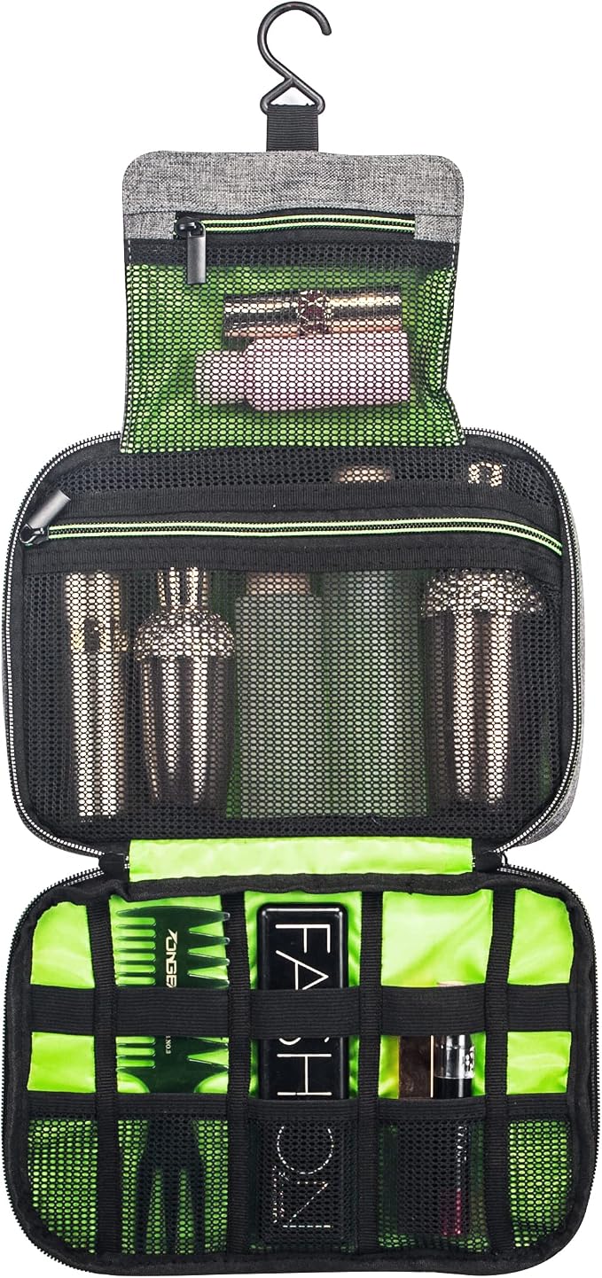 Foldable Man Hanging Travel Toiletry Bag Shaving Dopp Kit Travelling Shower - Image 2