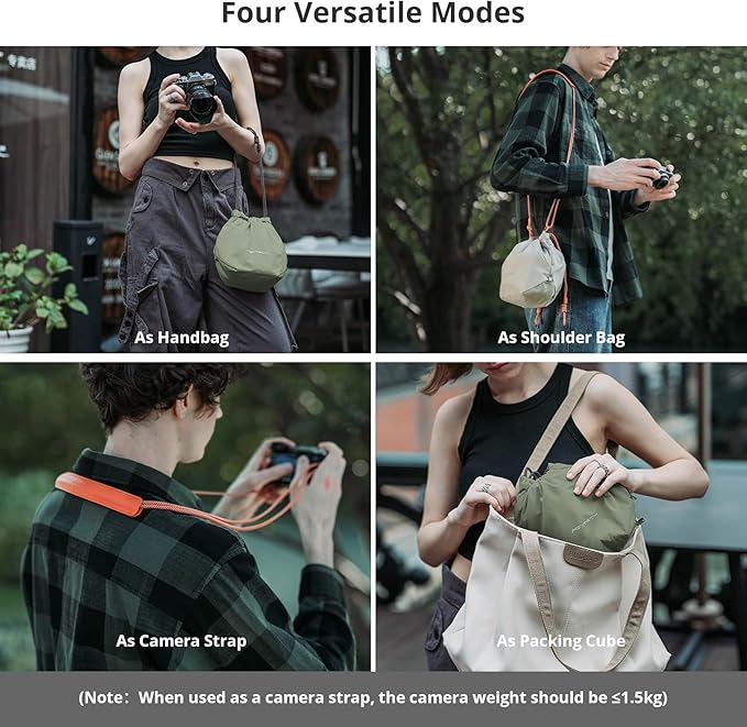 PGYTECH OneGo Drawstring Small Camera Bag, Soft Cute Camera Pouch Handbag - Image 2