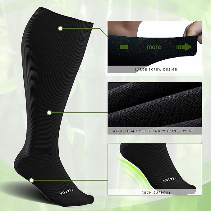 LEVSOX Wide Calf Compression Socks - Image 4