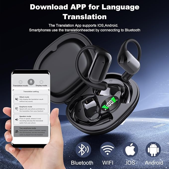 Wireless Earbuds, Translation Earbuds Real Time- Audifonos Traductores Inglés - Image 4