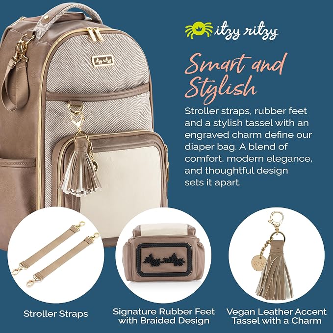 Itzy Ritzy Diaper Bag Backpack – Large Capacity Boss Plus Baby Backpack Diaper - Image 6