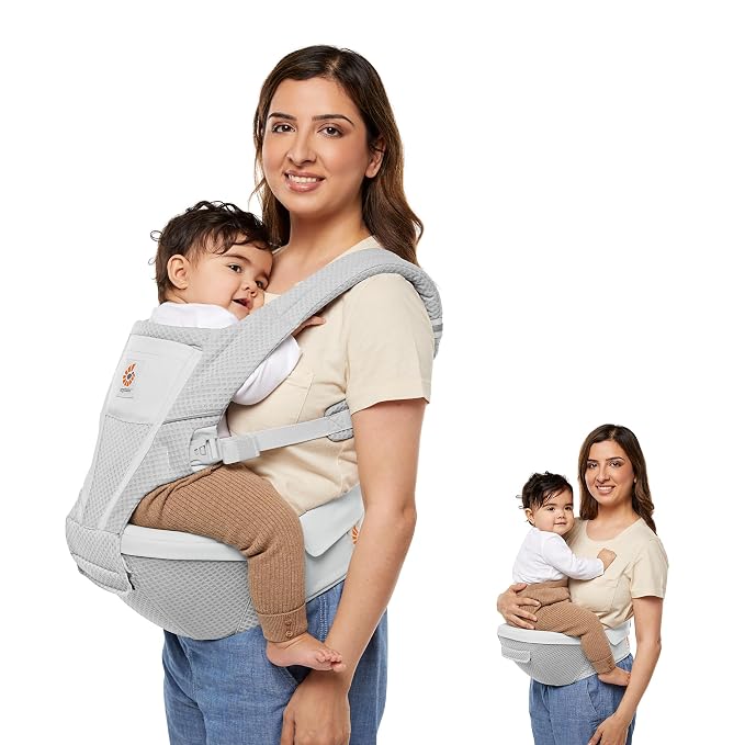 Ergobaby Alta Hip Seat All-Position Breathable Mesh Hip Seat & Carrier by Ergobaby