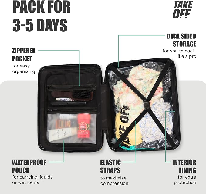 Take OFF Luggage Personal Item 3.0 – 18x14x8 Underseat Carry On - Image 4