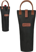 opux Wine Bag Single Bottle Carrier Tote, Insulated Travel Wine Cooler Bag by OPUX