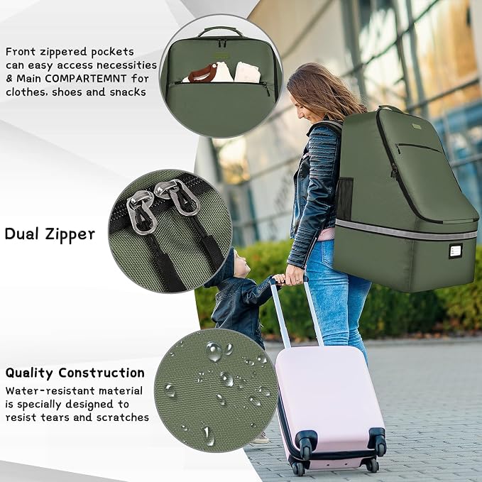 Car Seat Travel Bag, Padded Car Seats Backpack - Image 5