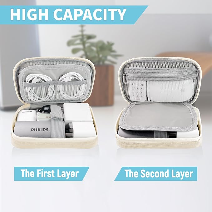 Electronics Travel Organizer, Portable Waterproof Electronic Travel Storage Bag - Image 5