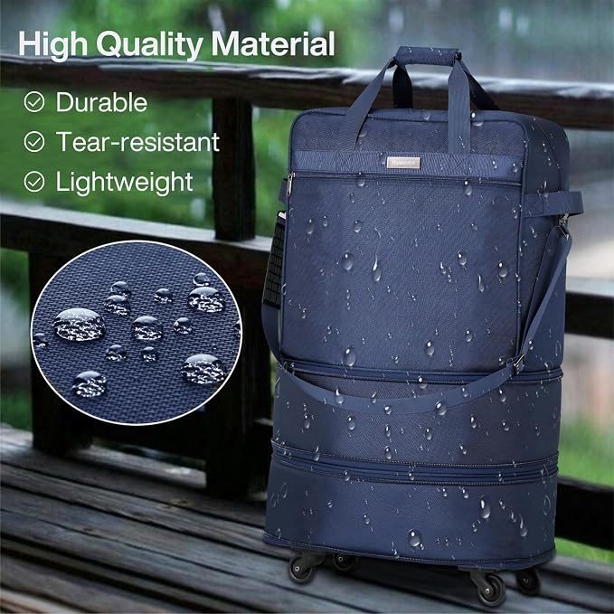 Hanke Suitcases with Wheels Expandable Foldable Luggage Bag Suitcase - Image 6