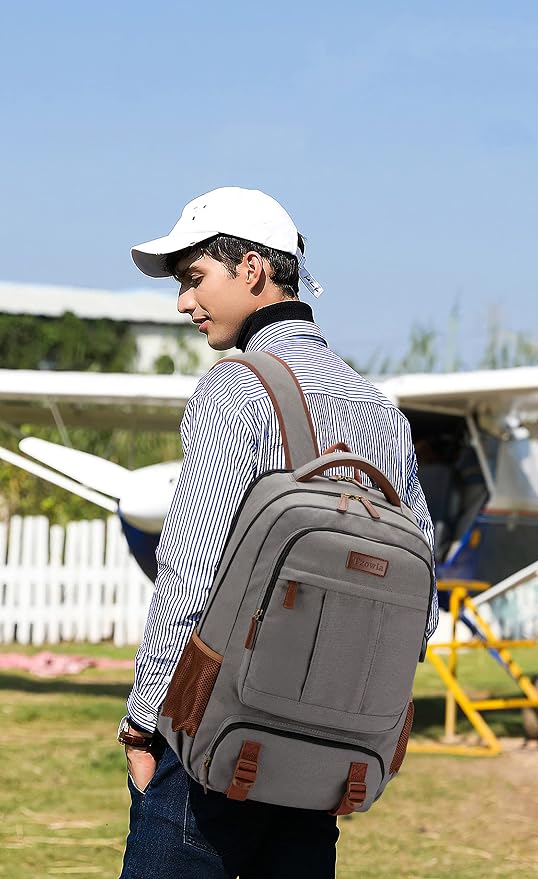 Tzowla Canvas Laptop Backpack, Bag - Image 2