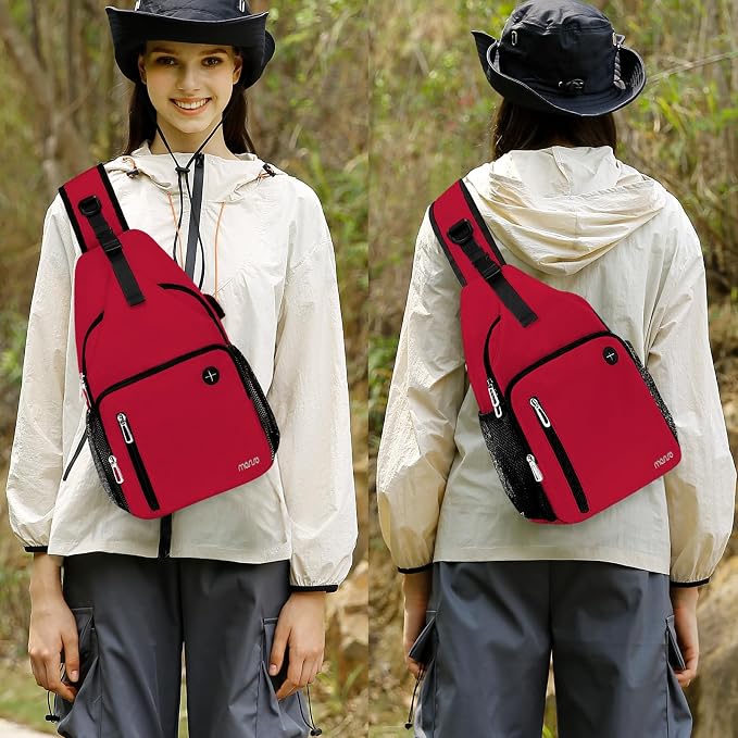 MOSISO Sling Backpack Bag, Crossbody Shoulder Bag Travel Hiking Daypack Chest - Image 6