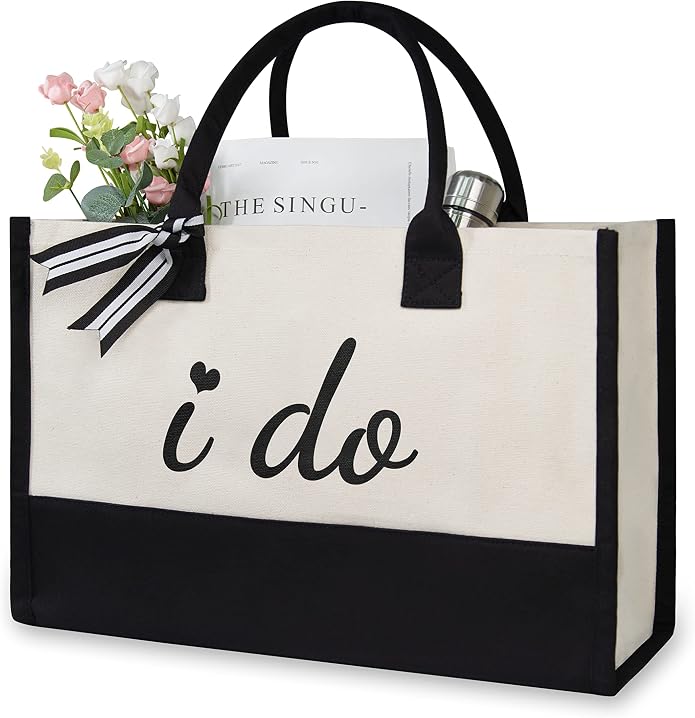 TOPDesign Canvas Tote Bag, Bridal Shower Gifts by TOPDesign