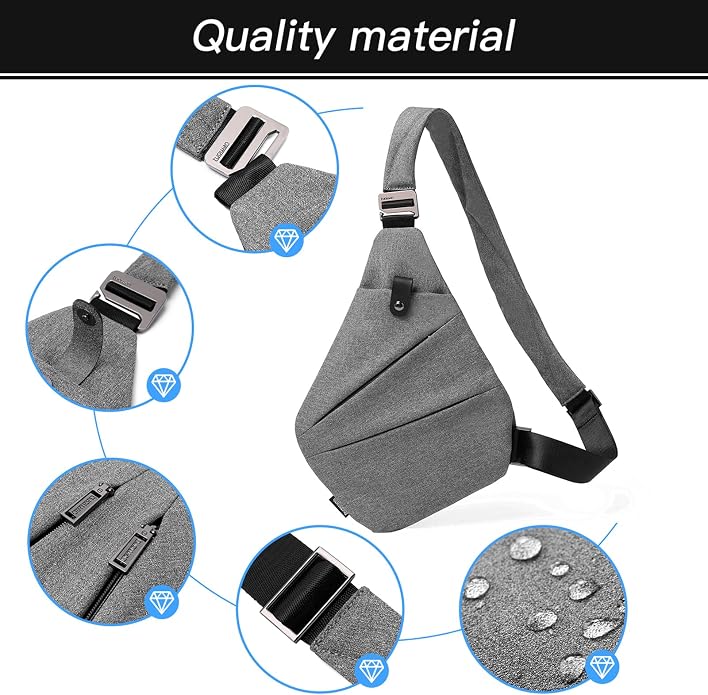 weiatas Sling Bag Chest Shoulder Backpack Crossbody Bags - Image 6