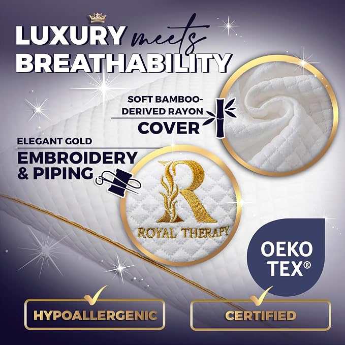 Royal Therapy King Memory Foam Pillows 4-Pack - Image 3